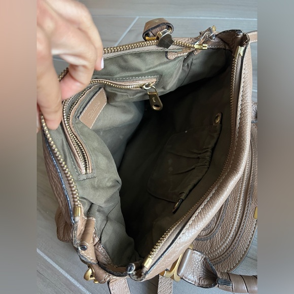Chloe small Marcie bag in grained leather. Pre-loved, in excellent condition. - Picture 10 of 15